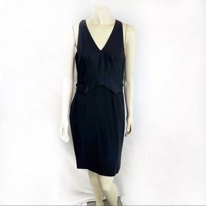 Club Monaco black sleeveless vneck dress size 10